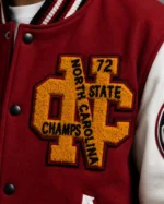 Andrews Golden Eagles NC Exclusive Maroon Varsity Jacket On Sale