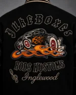 Buy Jukeboxes Rods Kustoms Exclusive Black Wool Varsity Jacket Patch