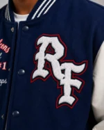 Buy Red Falcons Football Exclusive Navy Varsity Jacket