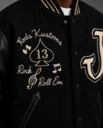 Jukeboxes Rods Kustoms Exclusive Black Varsity Jacket For Sale
