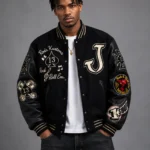 Jukeboxes Rods Kustoms Exclusive Black Wool Varsity Jacket Patch