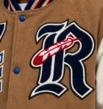 Roswell NM Indians Football Exclusive Tan Varsity Jacket For Sale