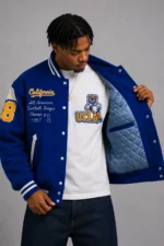 Shop UCLA California All American Exclusive Blue Wool Varsity Jacket