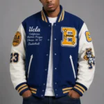UCLA Bruins Basketball Exclusive Blue Wool Varsity Jacket Patch