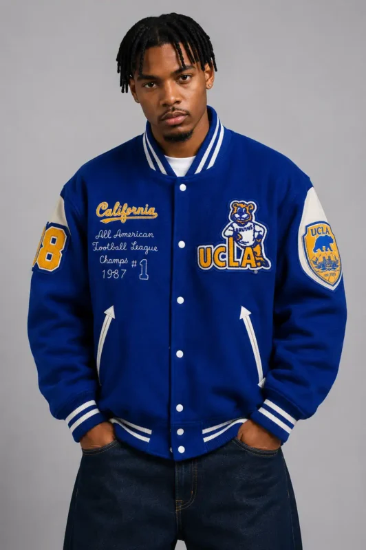 UCLA California All American Exclusive Blue Wool Varsity Jacket