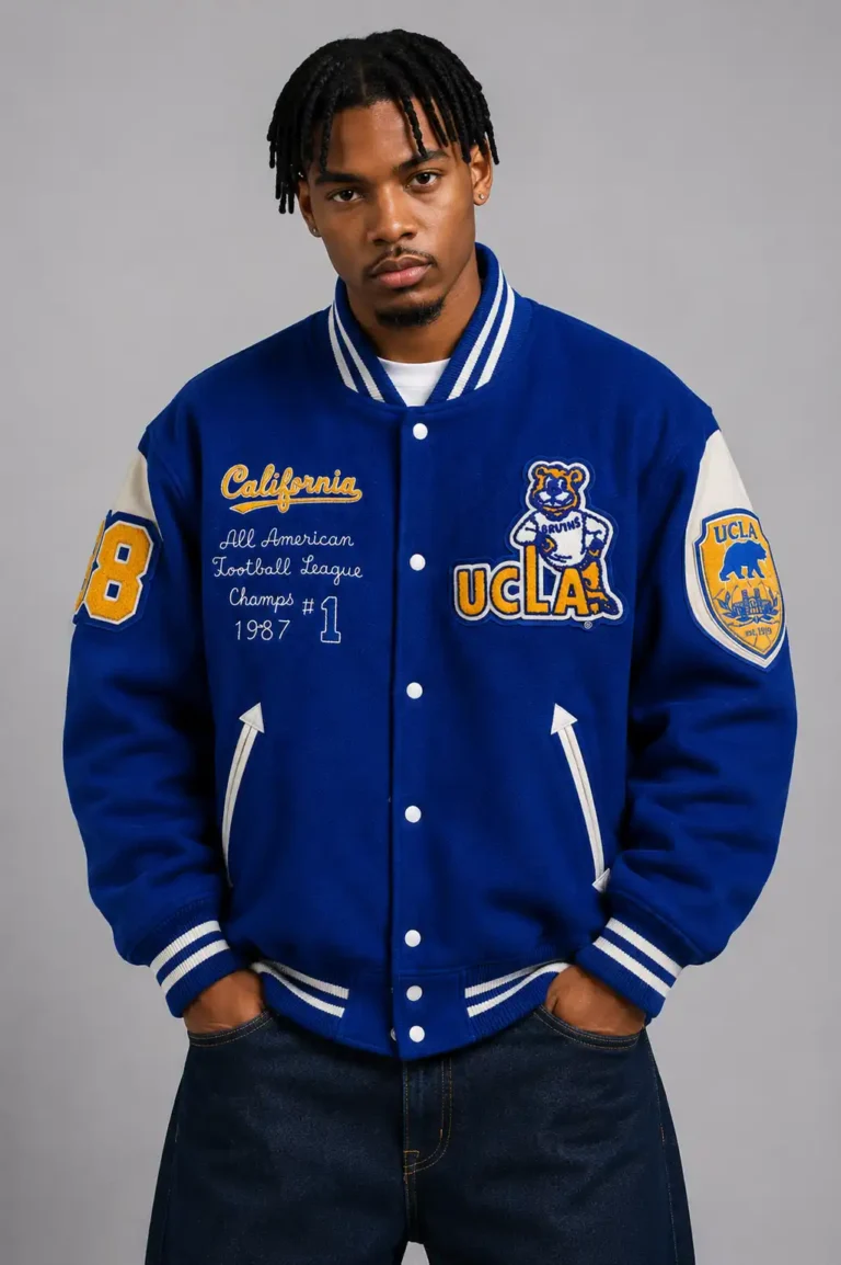 UCLA California All American Exclusive Blue Wool Varsity Jacket