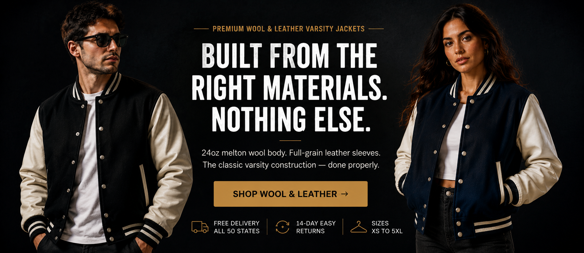 Wool and Leather Jackets