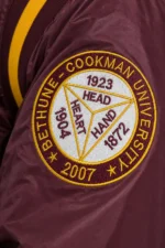 Bethune-Cookman Wildcats Teddy Maroon Satin Jacket
