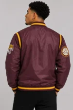 Bethune-Cookman Wildcats Teddy Maroon Varsity Satin Jacket For Sale