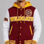 Bethune-Cookman Wildcats Varsity Maroon and White Fleece Jacket