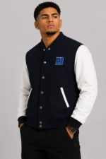 Buy Duke Blue Devils Black and White Varsity Jacket