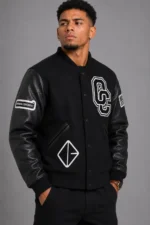 Buy Opening Ceremony OC Black Letterman Jacket