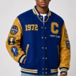 Champion 1972 Exclusive Varsity Jacket Royal Blue Gold Leather