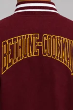 Classic-Rib Bethune-Cookman Wildcats Full-Zip Varsity Maroon Wool Jacket On Sale