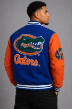 Florida Gators Letterman Royal Blue Orange Varsity Jacket For Sale