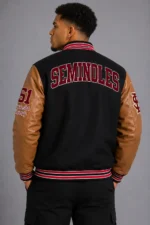 Florida State Seminoles Black and Brown Varsity Jacket For Sale