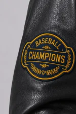 Gray Heritage Exclusive Varsity Jacket Grey Wool Black Leather Sale
