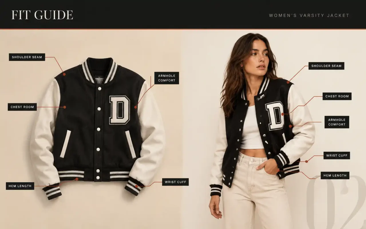 How Should a Women’s Varsity Jacket Fit