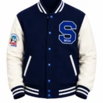Michael Jackson Sonic The Hedgehog Wool Varsity Jacket