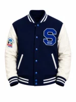 Michael Jackson Sonic The Hedgehog Wool Varsity Jacket