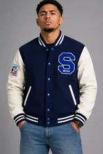 Michael Jackson Sonic The Hedgehog Wool Varsity Jacket