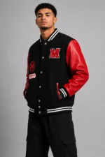 Miles Morales Spider-Man Across the Spider-Verse Varsity Jacket On Sale