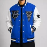 Nipsey Hussle Blue and White Varsity Letterman Jacket