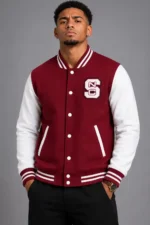 North Carolina State Wolfpack Wool Varsity Jacket Red