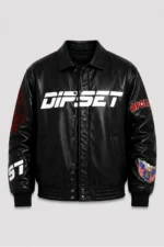 OVO Dipset Diplomats Black Leather Jacket