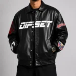 OVO Dipset Diplomats Black Leather Jacket