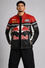 Red Bull Motorcycle Leather Jacket