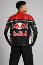 Red Bull Motorcycle Leather Jacket For Sale