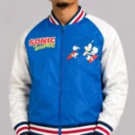SEGA Sonic The Hedgehog Blue and White Jacket