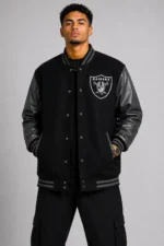 Shop Raiders Wool Varsity Letterman Jacket