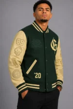 Shop The Accolade G Eazy Green Baseball Varsity Jacket