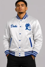 Silver Duke Devils Club Satin Jacket