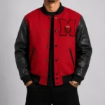 Solflare Black and White Letterman Jacket