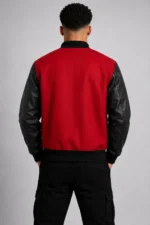 Solflare Black and White Letterman Jacket For Sale