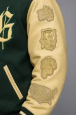 The Accolade G Eazy Green Baseball Varsity Jacket For Men and Women