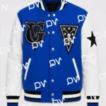 VG Nipsey Hussle Blue and White Varsity Letterman Jacket