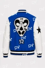 VG Nipsey Hussle Blue and White Varsity Letterman Jacket For Sale