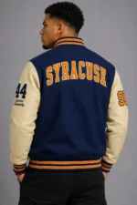 Varsity Syracuse S Navy Letterman Jacket On Sale
