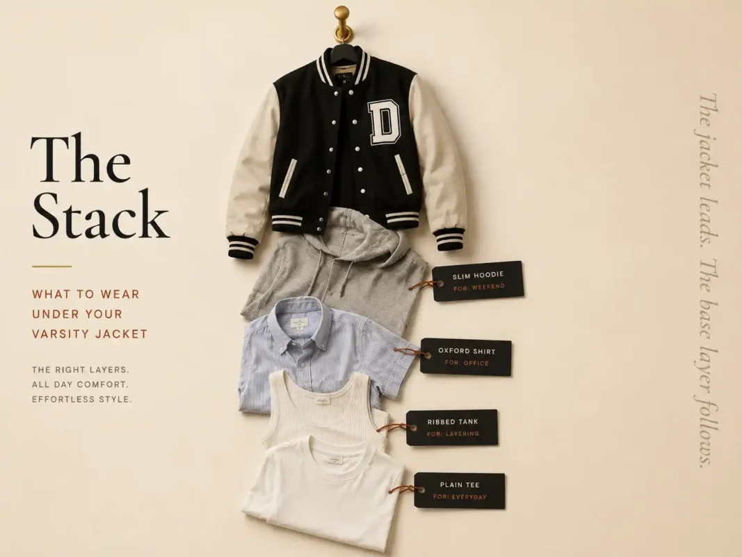 What to Wear Under a Women’s Varsity Jacket