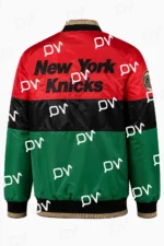 75th Anniversary NY Knicks Black History Month Full-Snap Satin Jacket