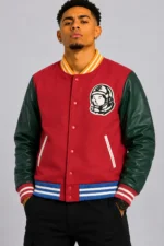 Billionaire Boys Club BB Letterman Red Varsity Jacket