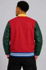 Billionaire Boys Club BB Letterman Red Varsity Jacket For Sale