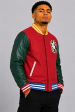 Billionaire Boys Club BB Letterman Red Varsity Jacket On Sale