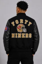 Buy 80’s San Francisco 49ers Black Varsity Letterman Jacket