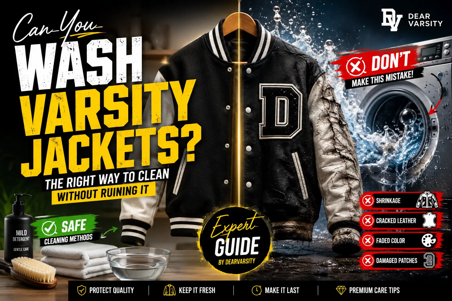 Can Varsity Jackets Be Washed