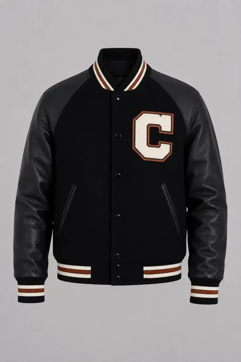 Coach Black Wool Varsity Jacket